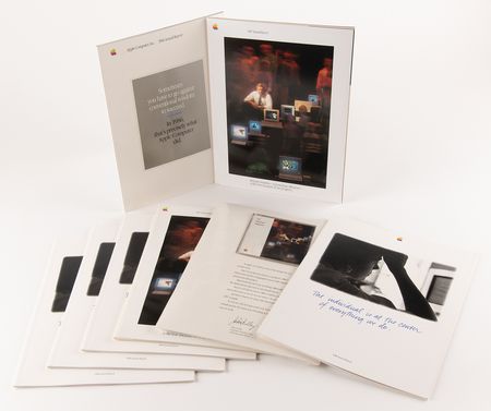 Lot #6095 Apple Computer (7) Annual Reports for 1986, 1987, and 1988, with HyperCard Supplement - From the Collection of Ron Fernandez - Image 1