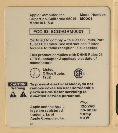 Lot #6034 Apple Macintosh 128K Computer - Fully Functional - Image 4