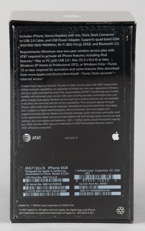 Lot #6067 Apple iPhone (First Generation, Sealed 8GB) - Image 4