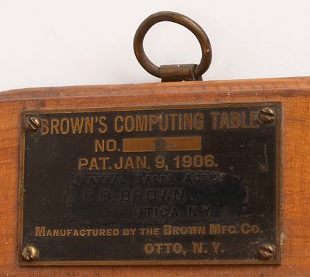 Lot #6173 Brown's Computing Table (c. 1906) - Image 4