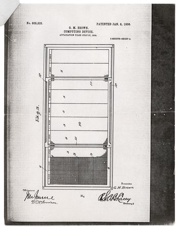 Lot #6173 Brown's Computing Table (c. 1906) - Image 8