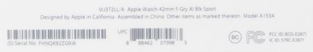 Lot #6087 Apple Watch Sport (1st Generation, Sealed - Space Gray, 42mm, 8GB) - Image 4