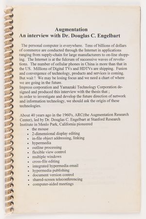 Lot #6139 Douglas Engelbart Signed DVD - Augmentation: Collective-IQ and Communication Tool - Image 5