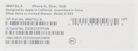 Lot #6073 Apple iPhone 5s (7th Generation, Sealed - 16GB) White/Silver Version - CAS 85+ - Image 5