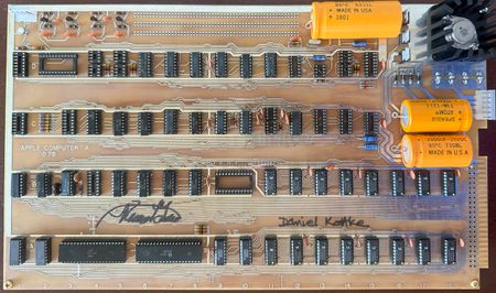 Lot #6060 Apple-1 Prototype Board Replica Signed by Daniel Kottke and Ron Wayne - Image 9