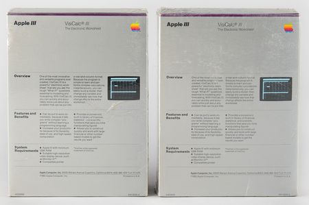 Lot #6024 Apple III 'VisiCalc III: The Electronic Worksheet' Software Programs (2) - Sealed - Image 2