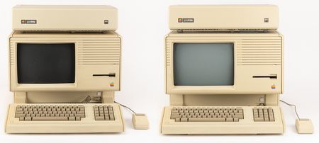 Lot #6035 Apple Lisa 2 Computers (2) with ProFile Hard Drives, Keyboards, and Apple Mouses - Image 1