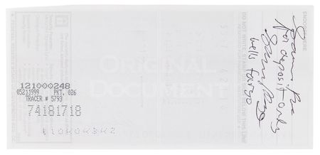 Lot #6145 Google: Larry Page and Sergey Brin Signed Check - Image 2