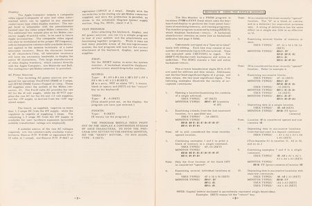 Lot #6011 Apple-1 Computer Operation Manual (German Authorized Reproduction, ca. 1992) - Image 3