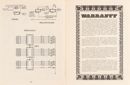 Lot #6011 Apple-1 Computer Operation Manual (German Authorized Reproduction, ca. 1992) - Image 8