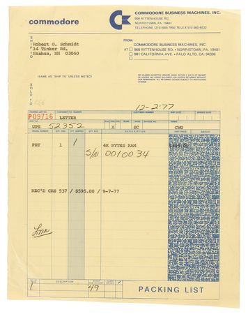 Lot #6165 Early Commodore PET 2001 Series Personal Computer, No. 34 of Initial 100 Unit Run - Image 15