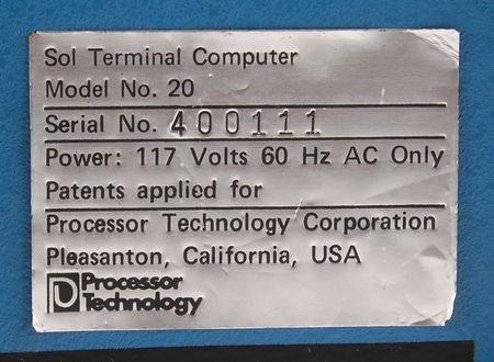 Lot #6164 Processor Technology Sol-20 Terminal Computer and Helios II Disk Memory System - Image 5