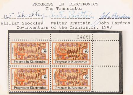 Lot #6156 Transistor Inventors: Shockley, Bardeen,