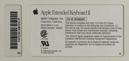 Lot #6043 Apple Extended Keyboard II with Original Box (Apple Evangelism Internal Developer Relations Unit) - Image 6