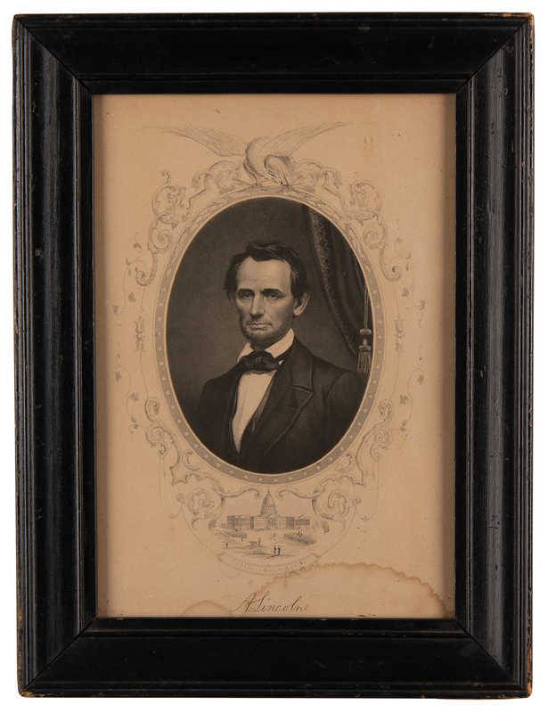 Lot 97 Abraham Lincoln Engraving