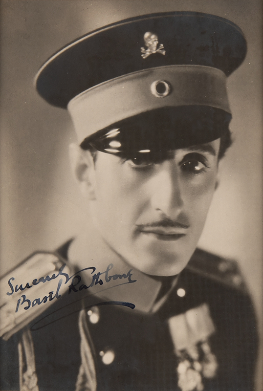 Lot 973 Basil Rathbone Signed Photograph