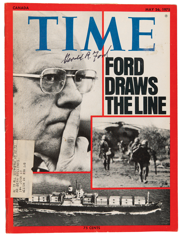 Lot 69 Gerald Ford Signed Time Magazine