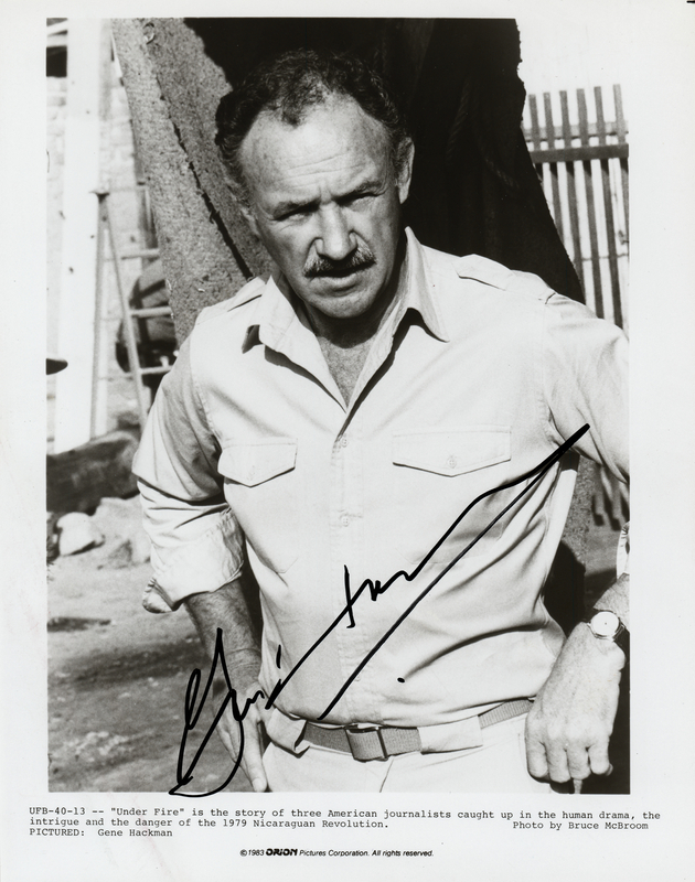 Lot 922 Gene Hackman Signed Photograph