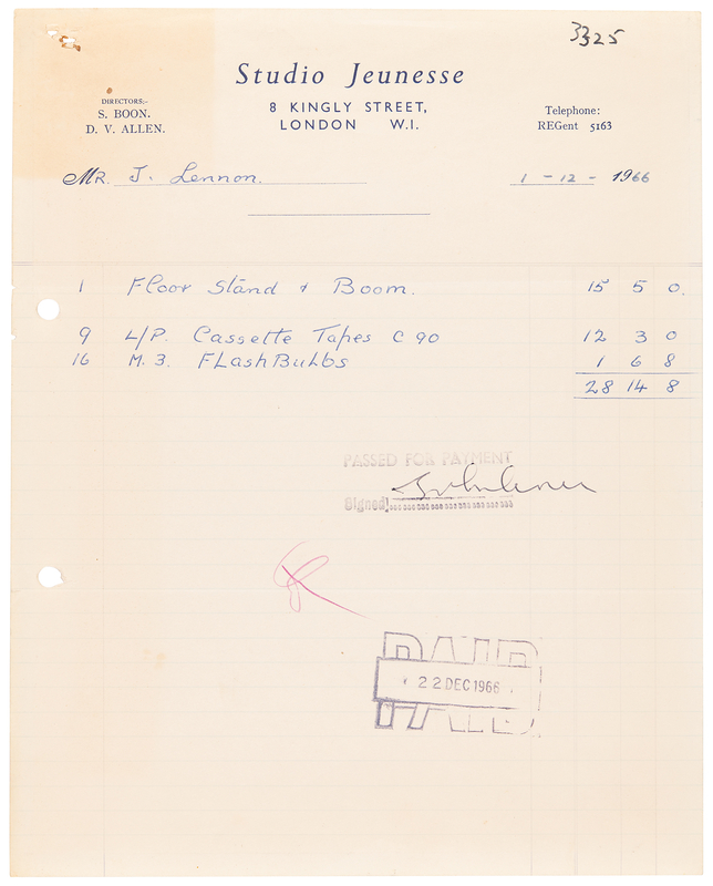 Lot 667 Beatles: John Lennon