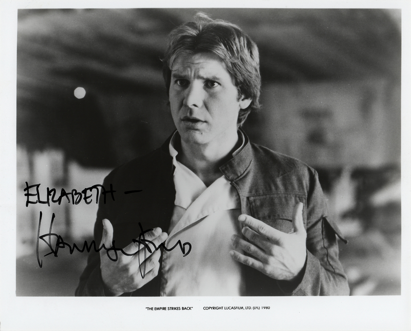 Lot 988 Star Wars: Harrison Ford Signed Photograph as Han Solo