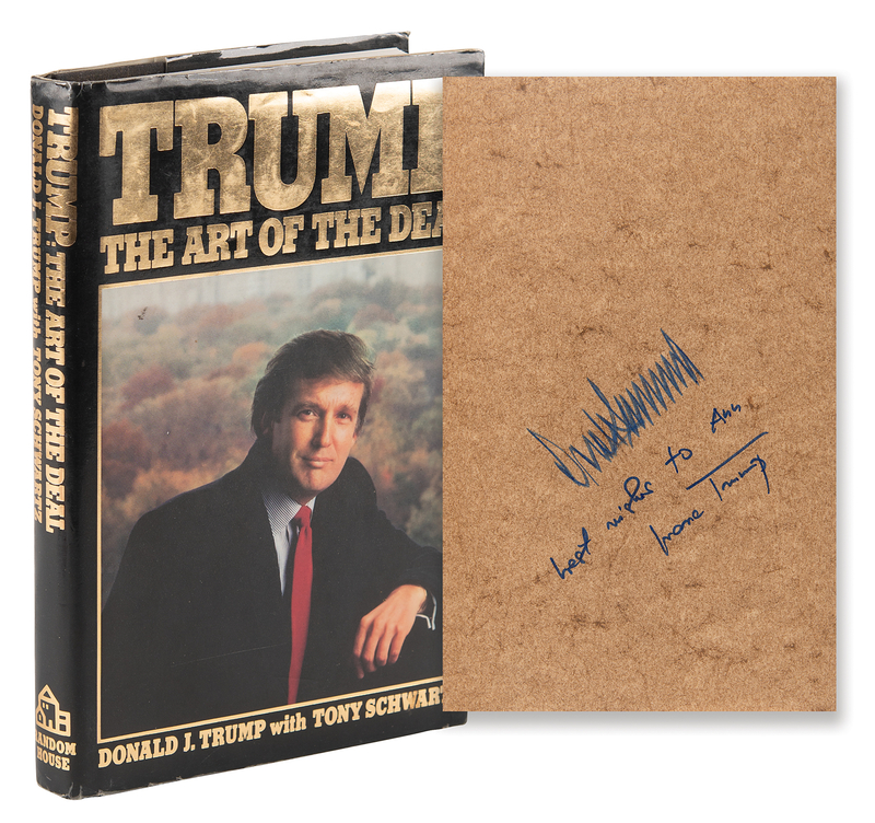 Lot 142 Donald and Ivana Trump Signed Book - The Art of the Deal