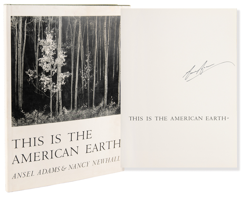 Lot 545 Ansel Adams Signed Book - This Is the American Earth