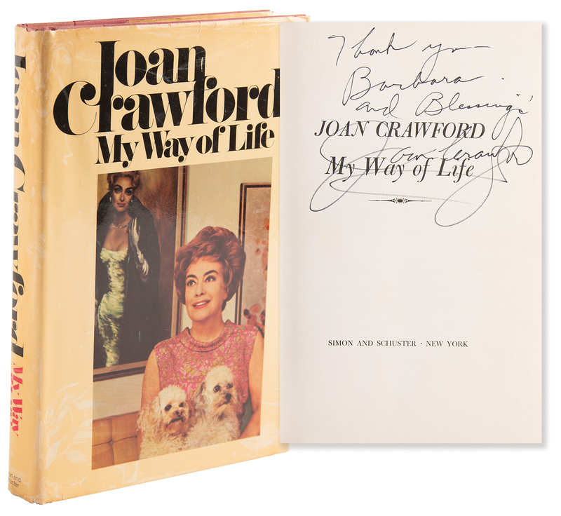 Lot 903 Joan Crawford Signed Book - My Way of Life
