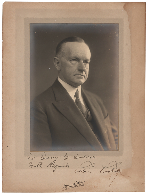 Lot 56 Calvin Coolidge Signed Photograph