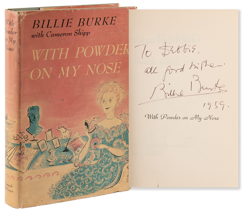 Lot 894 Billie Burke Signed Book - With Powder on My Nose