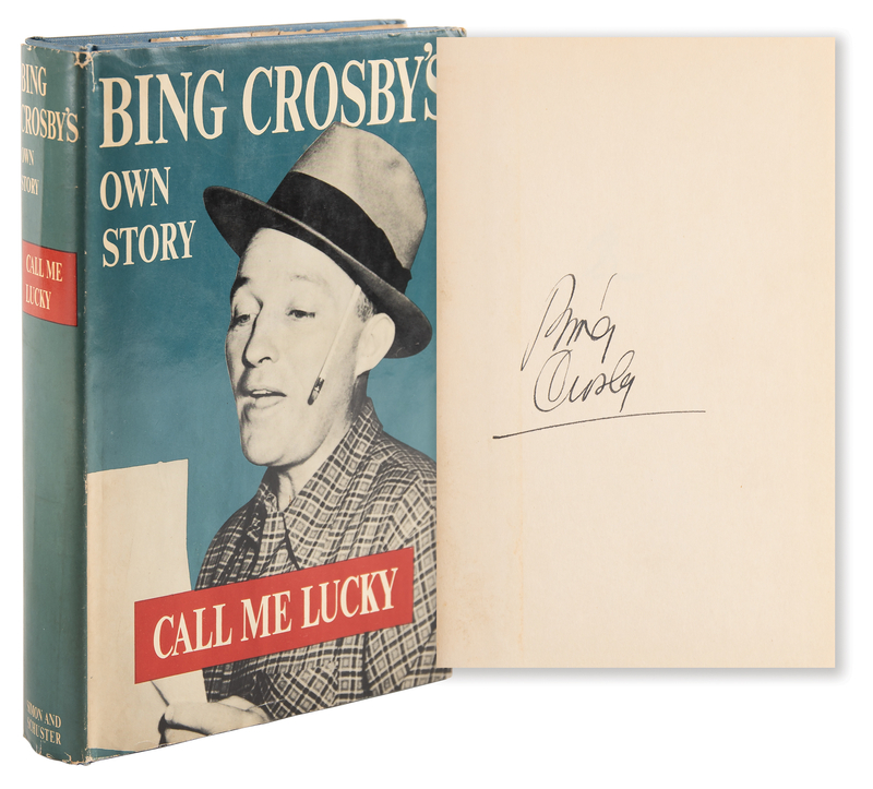 Lot 905 Bing Crosby Signed Book - Call Me Lucky
