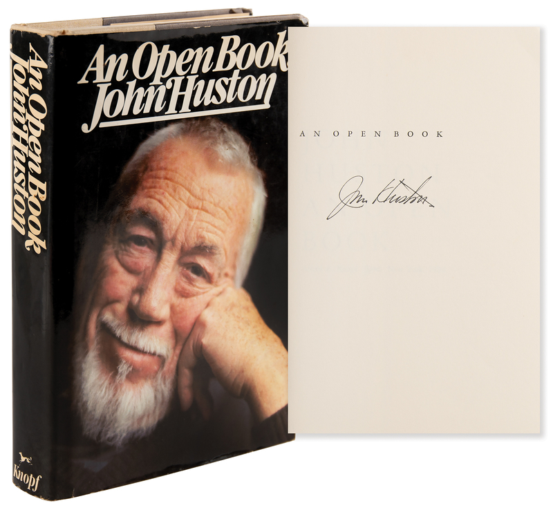 Lot 937 John Huston Signed Book - An Open Book