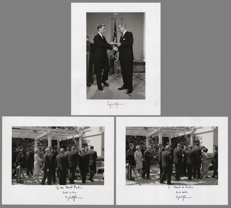 Lot 87 Lyndon B. Johnson (3) Signed Oversized Photographs