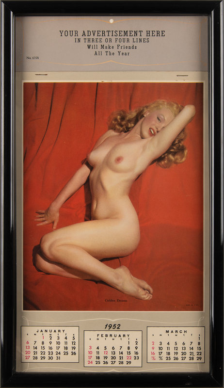 Lot 962 Marilyn Monroe: 'Golden Dreams' Nude Calendar (1952)