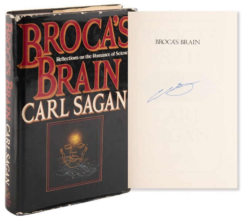 Lot 309 Carl Sagan Signed Book - Broca's Brain