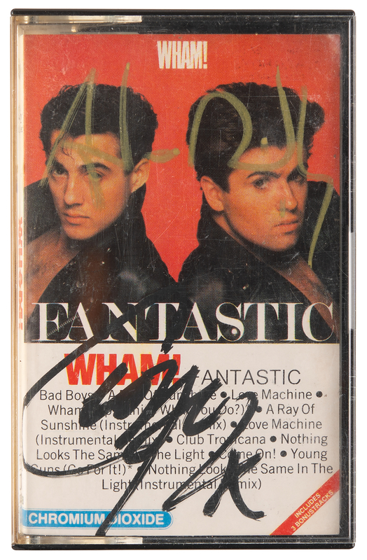 Lot 845 Wham! Signed Cassette Tape - Fantastic