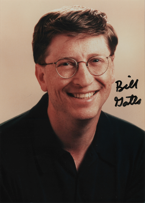 Lot 273 Bill Gates Signed Photograph