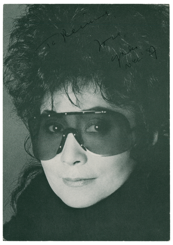 Lot 742 Beatles: Yoko Ono Signed Photograph