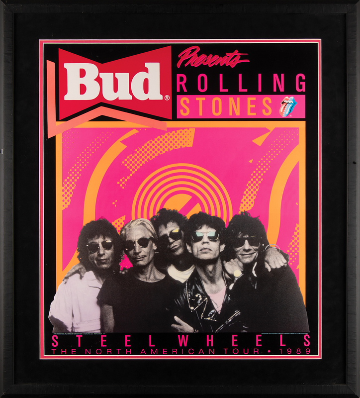 Lot 810 Rolling Stones 1989 North American Steel Wheels Tour Poster (28.5˝ x 31.5˝)