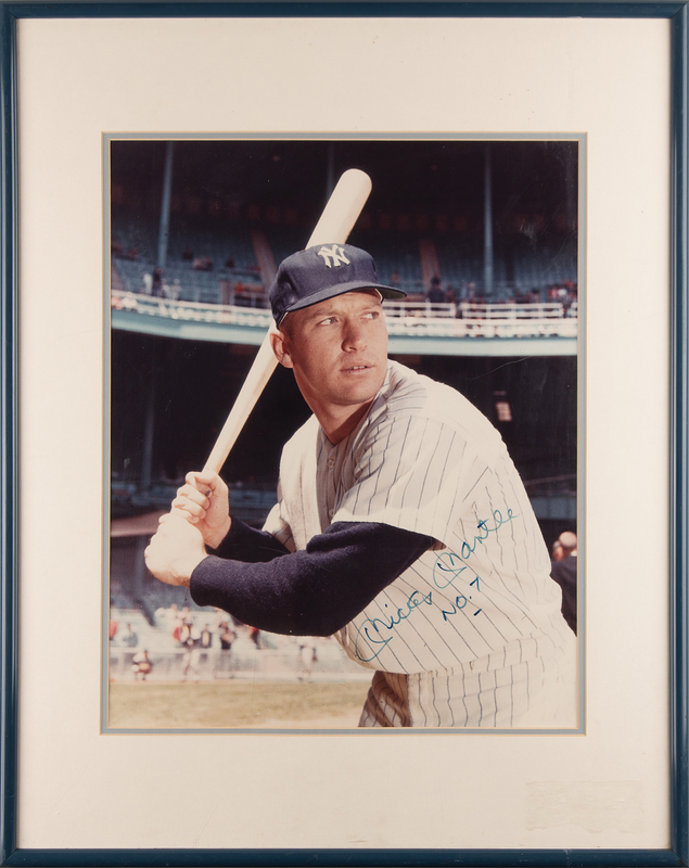 Lot 1024 Mickey Mantle Signed Oversized Photograph