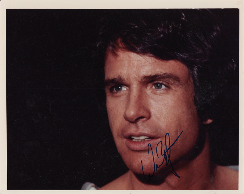 Lot 885 Warren Beatty Signed Photograph