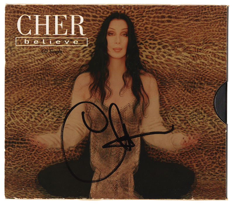 Lot 839 Cher Signed CD - Believe