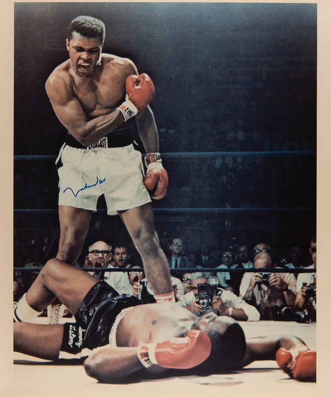 Lot 1014 Muhammad Ali Oversized Signed Photograph