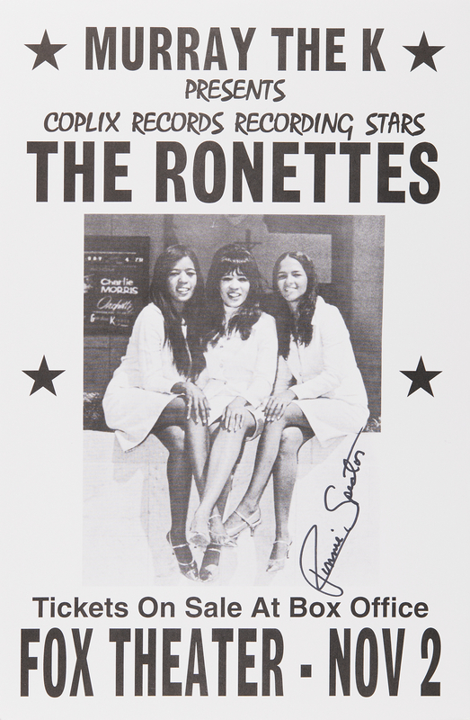 Lot 821 Ronnie Spector Signed Mini Poster