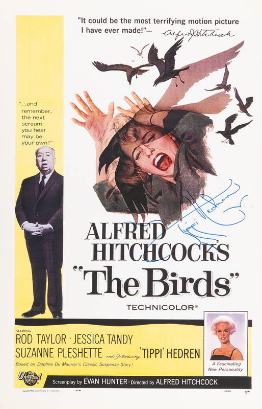 Lot 930 Tippi Hedren Signed Mini Poster - The Birds
