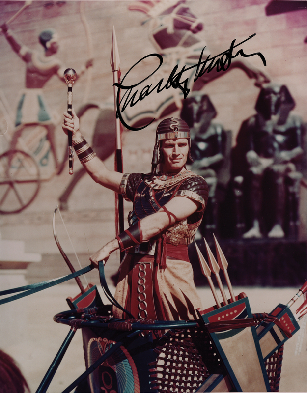 Lot 932 Charlton Heston Oversized Signed Photograph