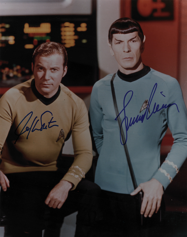 Lot 986 Star Trek: Shatner and Nimoy Oversized Signed Photograph