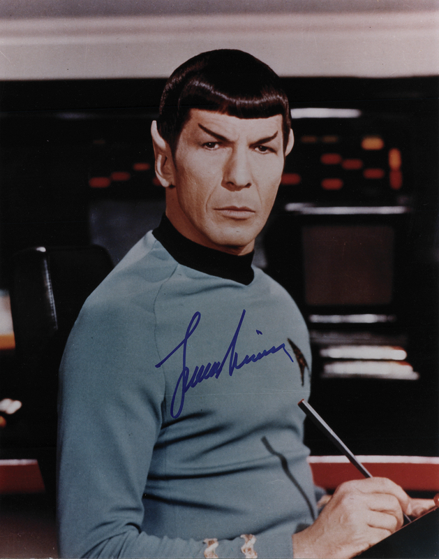 Lot 985 Star Trek: Leonard Nimoy Oversized Signed Photograph