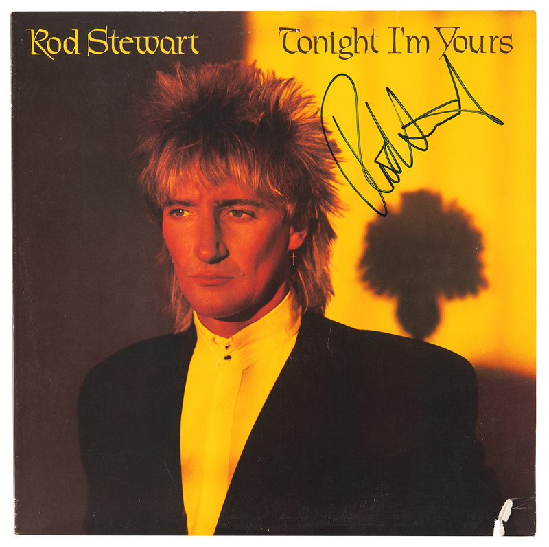 Lot 824 Rod Stewart Signed Album - Tonight I'm Yours
