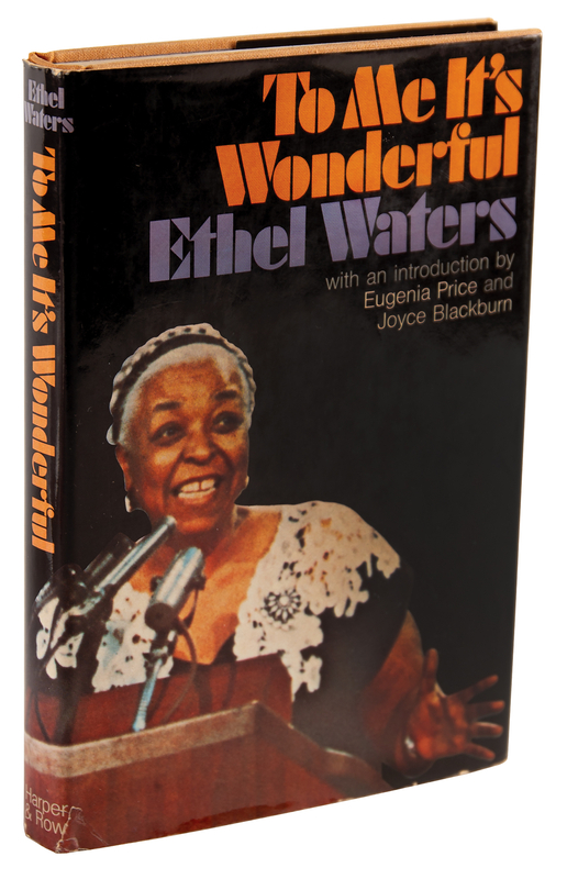 Lot 1001 Ethel Waters Twice-Signed Book - To Me It's Wonderful