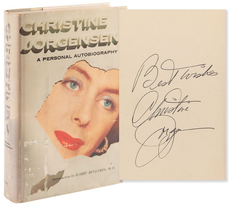 Lot 281 Christine Jorgensen Signed Book - A Personal Autobiography
